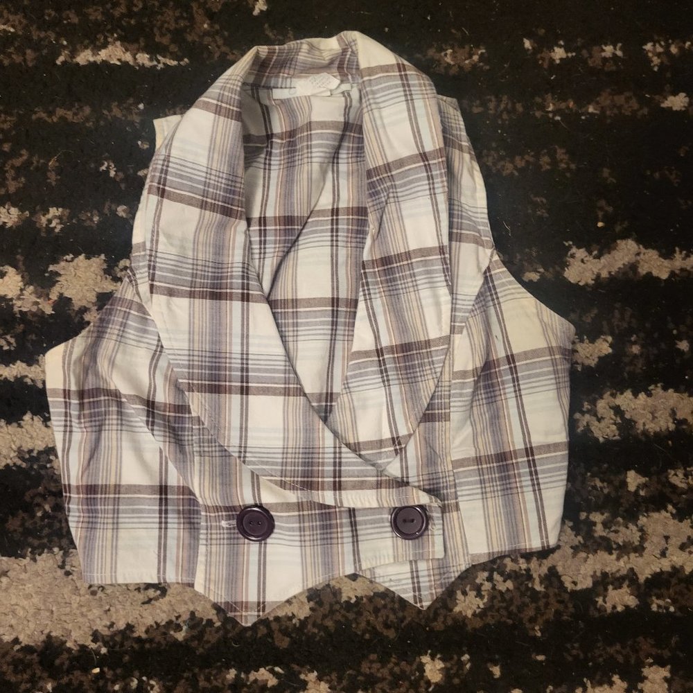 Vintage vest/crop top
